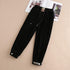 Spring and Autumn Girls Solid Color Casual Pants